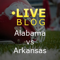 LIVE BLOG: Arkansas vs. Alabama