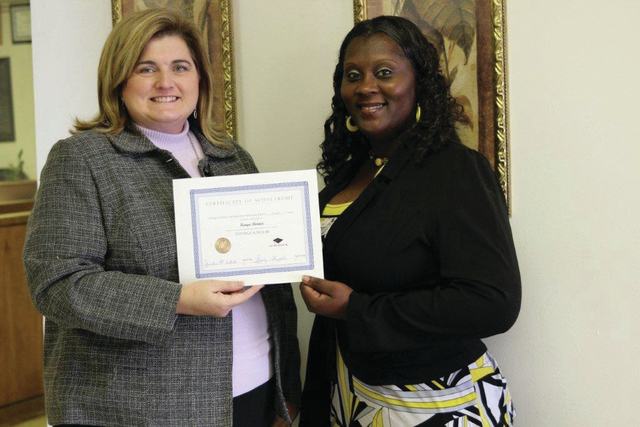 UAPB senior presented scholarship by Lincoln County SPSF