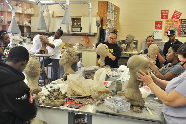Sculpting with Basil Watson: UAPB Art Department hosts two-day workshop