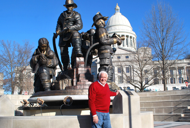 Fallen firefighters memorial complete, dedication in March