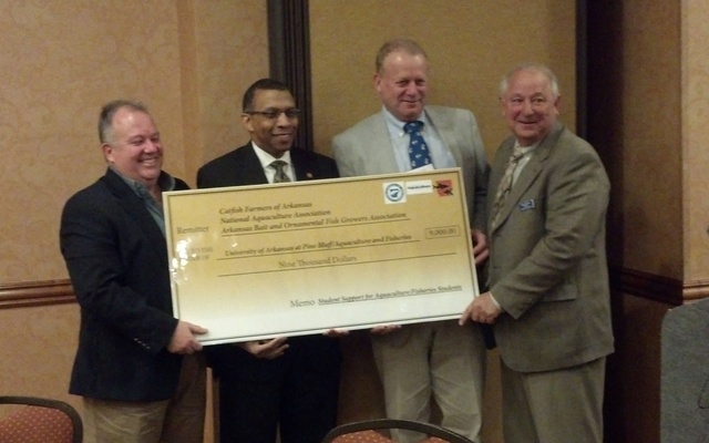 Aquaculture associations donate scholarship funds to UAPB