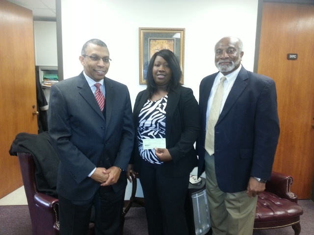 UAPB student presented with scholarship