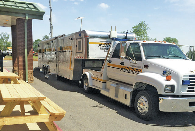Area law enforcement helping tornado victims
