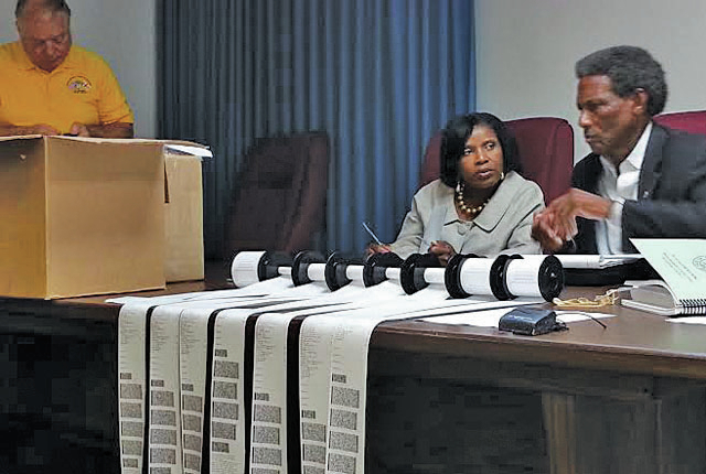 Tempers flare as recount begins in county judge’s race