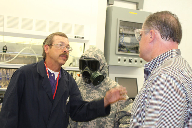 Pryor delivers funds, tours Arsenal facility
