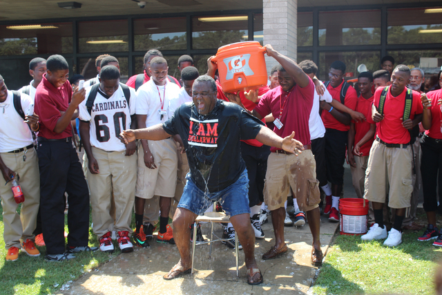 Dollarway administrators take ALS Ice Bucket Challenge