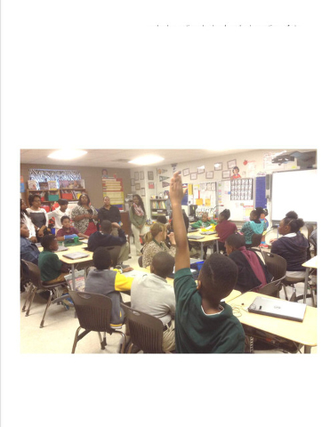 UAPB students visit Southwood class
