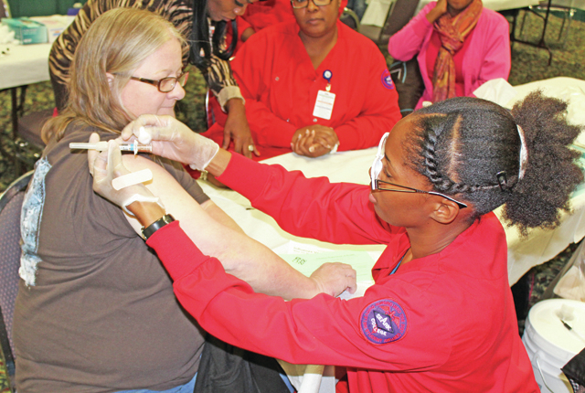 Health clinic offers free flu vaccinations