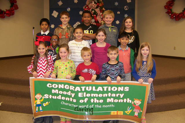 Moody announces December Students of the Month