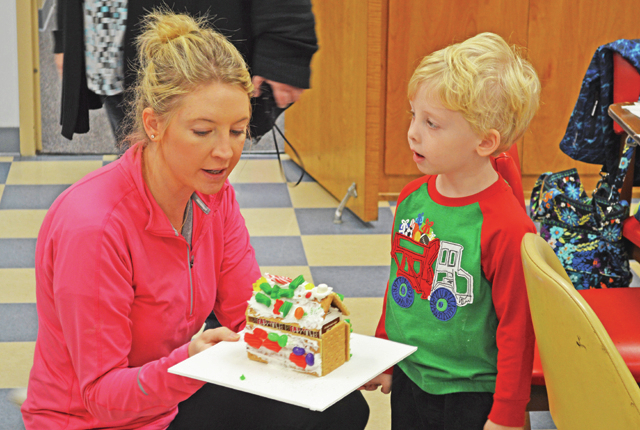 White Hall Library hosts gingerbread house decorating
