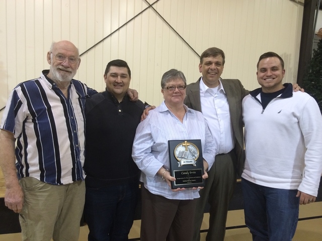 Central Baptist honors long-time secretary