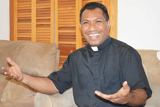 Father Siprianus makes himself at home in Pine Bluff