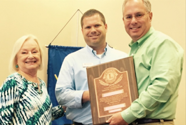 Beck recognized for service to Lions Club