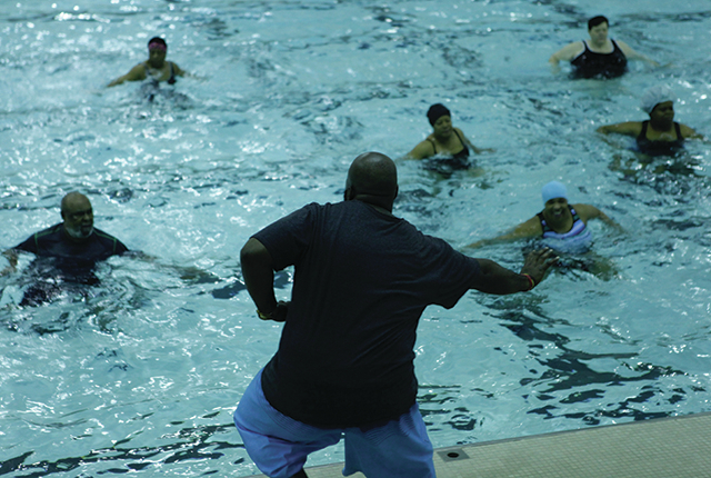 Pool at UAPB HPER Complex home for water aerobics