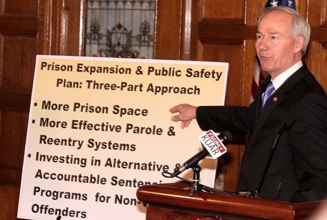 Hutchinson unveils plan to address prison overcrowding