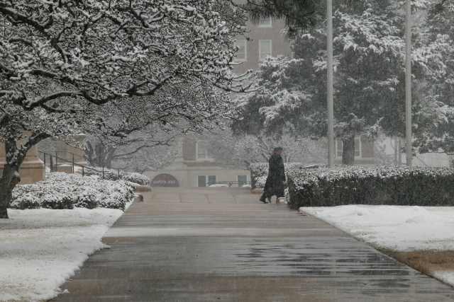 Southern half of state gets more snow