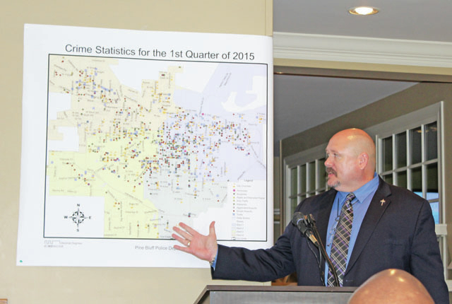 Reported crime in Pine Bluff down more than 25 percent in March