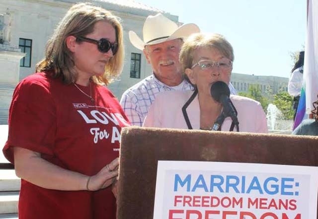 Arkansans rally in D.C. as Supreme Court hears arguments on gay marriage