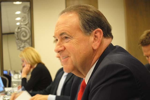 Huckabee discusses record, goals in video