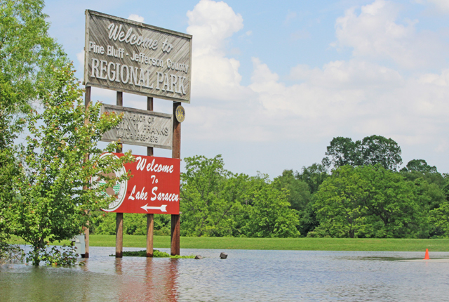 Flooding continues in Pine Bluff, with more rain forecast
