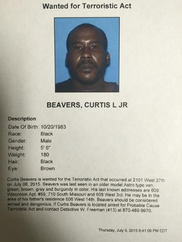 Police seek man in connection with terroristic act, battery