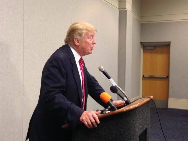 Trump boasts of lead in polls in Arkansas speech