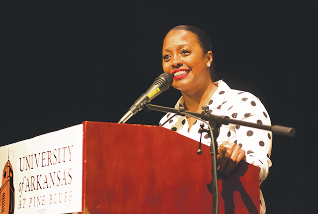 Knight Pulliam tells students to follow their dream