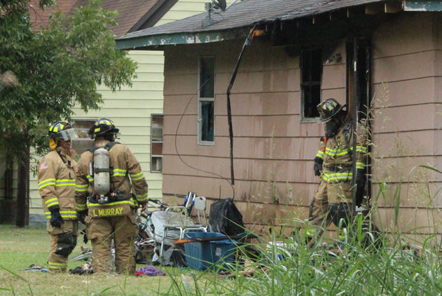 Fire damages house; no one hurt