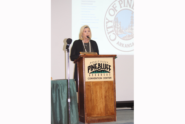 Students receive scholarships at town hall meeting
