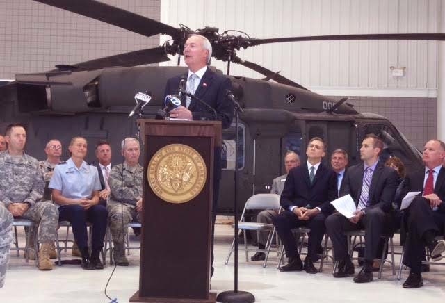 Hutchinson announces initiative to support military installations