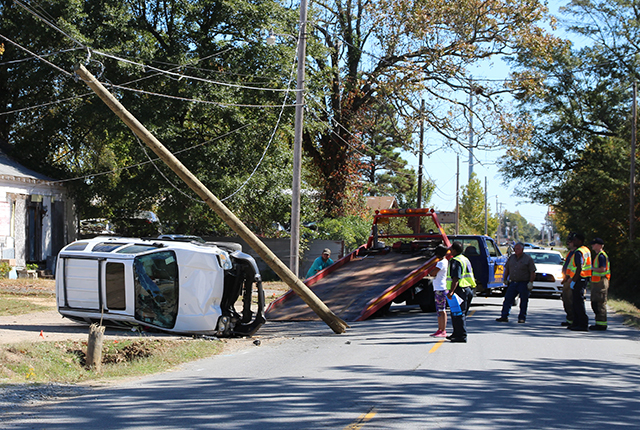No injuries reported in one-vehicle accident