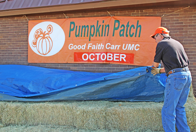 Church members prepare for annual pumpkin patch