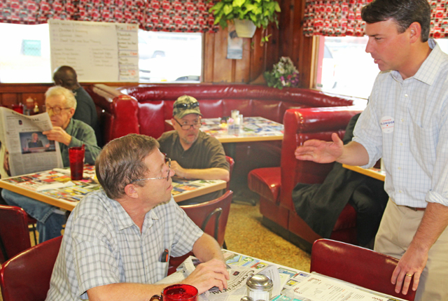 Senate candidate visits Pine Bluff, Sheridan