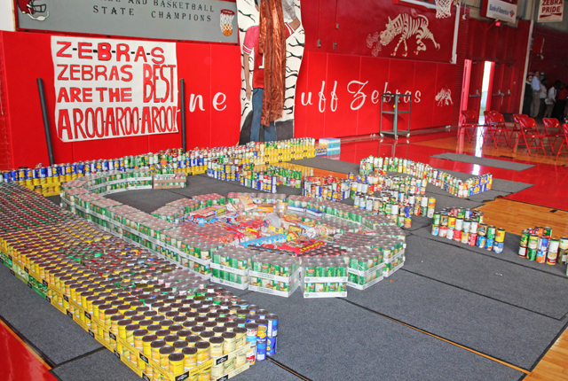 PB High School gathers more than 7,000 canned food items to aid neighbors