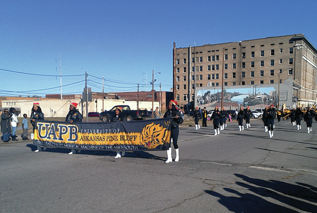 Blue skies smile down on Christmas Parade