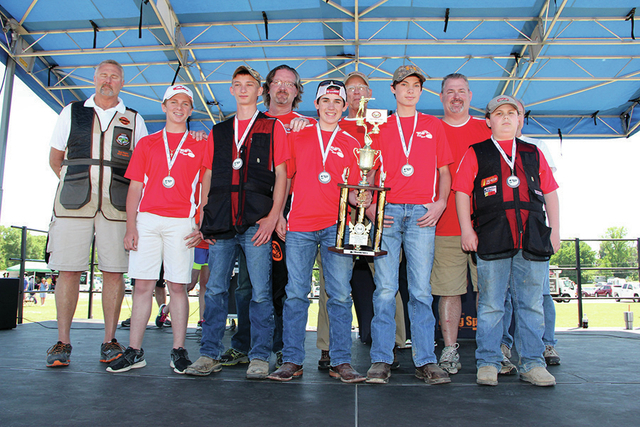 Trap team takes third
