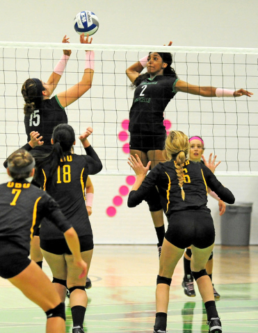 Blossoms let leads get away, fall to Bison in four sets