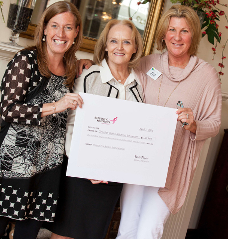 Komen presents grant for area health program