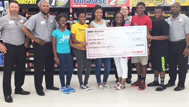 AutoZone supports TOPPS