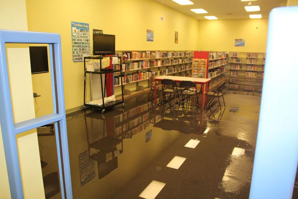 Library closes Monday due to flooding