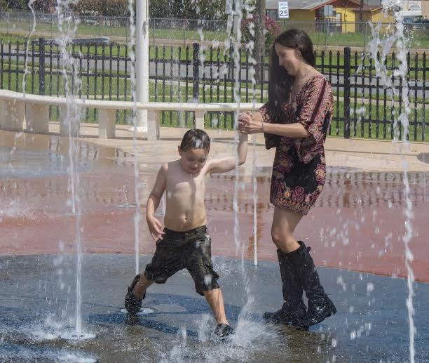Splashing around