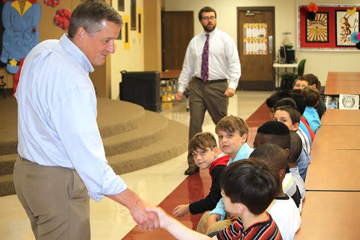 Westerman tours county, offers advice to kids
