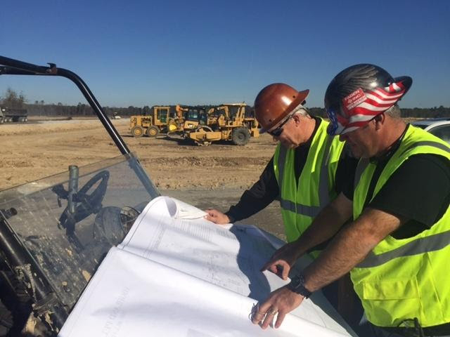 Dirt work underway at Highland Pellets site