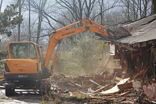 Thirty-five condemned houses demolished