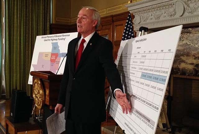 Hutchinson unveils plan to boost highway funding