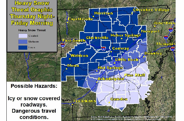 Winter storm could bring snow to parts of Arkansas