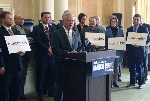 Group of Arkansas elected officials announces support for Rubio