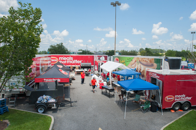 Tyson disaster relief team serves 130,000 meals in Louisiana