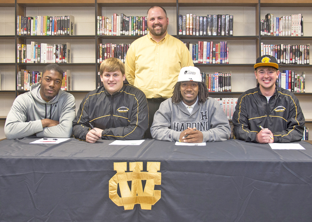 Quartet of Wildcats sign to play college football