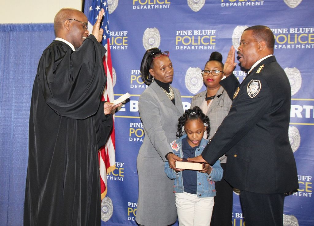 Whitfield, a department veteran, sworn in as interim top cop